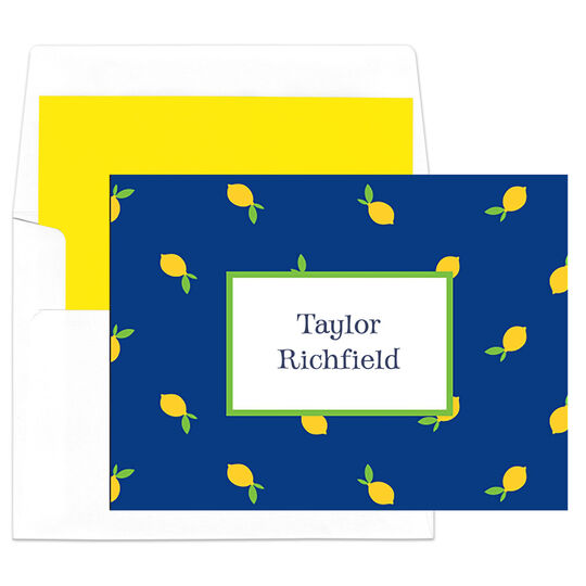 Lemons Folded Note Cards